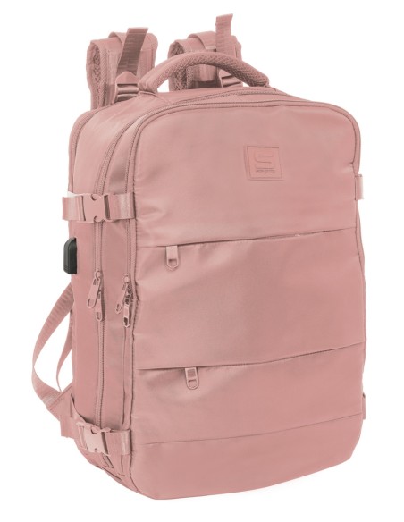 MOCHILA VIAJE CABINA PORTATIL 15,6'' SAFTA "ROSA"