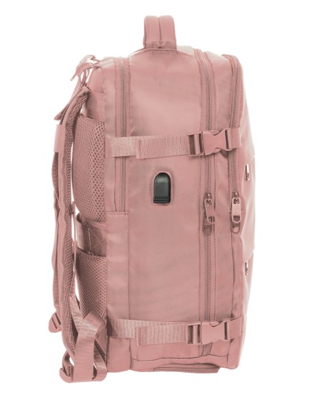 MOCHILA VIAJE CABINA PORTATIL 15,6'' SAFTA "ROSA"