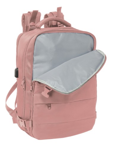 MOCHILA VIAJE CABINA PORTATIL 15,6'' SAFTA "ROSA"