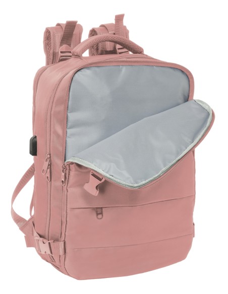 MOCHILA VIAJE CABINA PORTATIL 15,6'' SAFTA "ROSA"