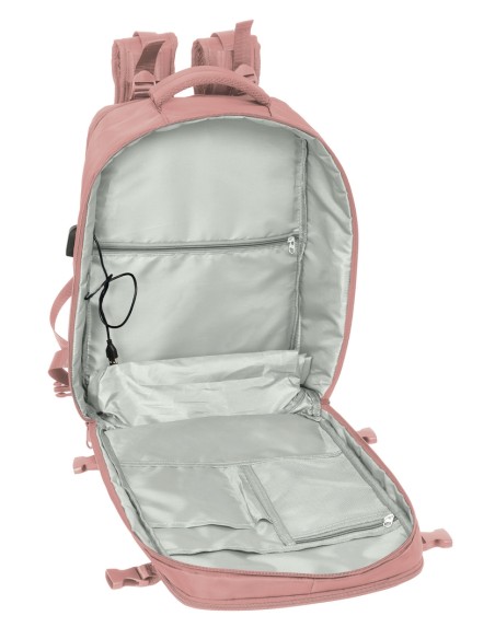 MOCHILA VIAJE CABINA PORTATIL 15,6'' SAFTA "ROSA"