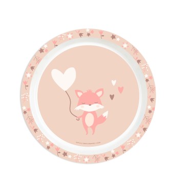 SET DE PLATOS, CUBIERTOS Y VASO SAFTA PREESCOLAR "FLORES" 2