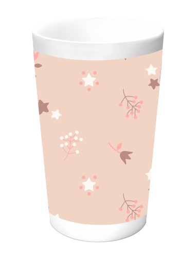 SET DE PLATOS, CUBIERTOS Y VASO SAFTA PREESCOLAR "FLORES"