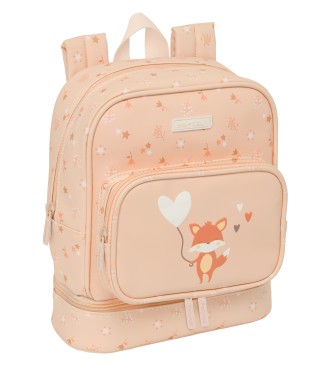 MOCHILA NEVERA GUARDERIA SAFTA PREESCOLAR "FLORES"