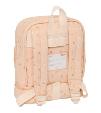 MOCHILA NEVERA GUARDERIA SAFTA PREESCOLAR "FLORES" 2