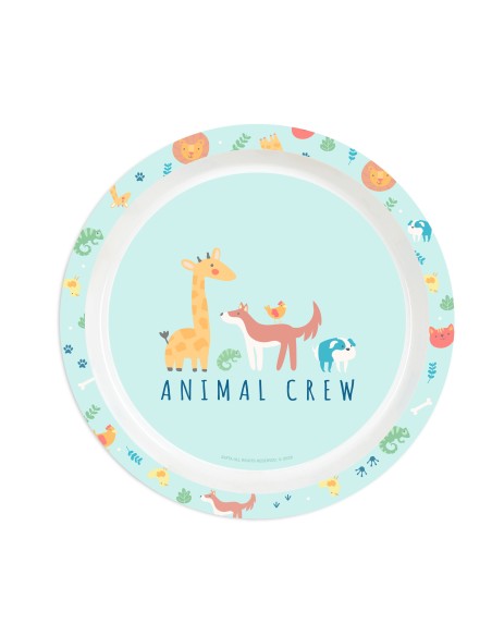 SET DE PLATOS, CUBIERTOS Y VASO SAFTA PREESCOLAR "PANDI"