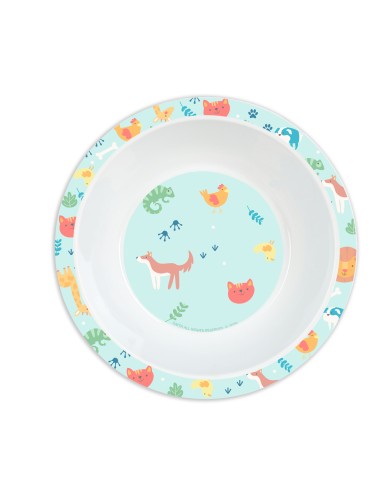 SET DE PLATOS, CUBIERTOS Y VASO SAFTA PREESCOLAR "PANDI"