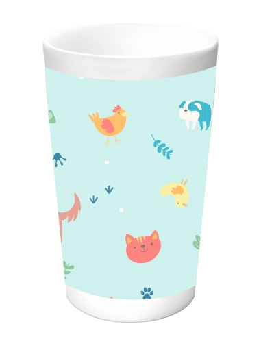 SET DE PLATOS, CUBIERTOS Y VASO SAFTA PREESCOLAR "PANDI"