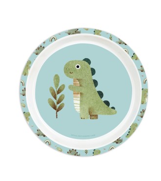SET DE PLATOS, CUBIERTOS Y VASO SAFTA PREESCOLAR "DINOS" 2