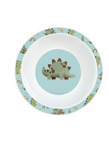 SET DE PLATOS, CUBIERTOS Y VASO SAFTA PREESCOLAR "DINOS"