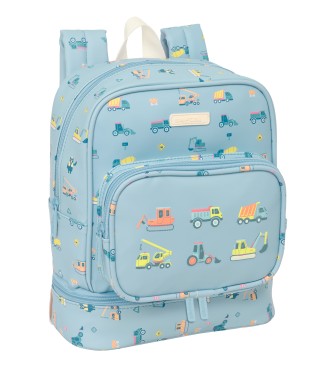 MOCHILA NEVERA GUARDERIA SAFTA PREESCOLAR "GRUAS"