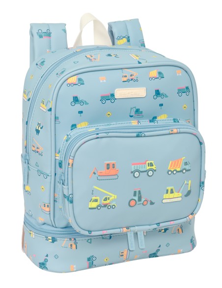 MOCHILA NEVERA GUARDERIA SAFTA PREESCOLAR "GRUAS"