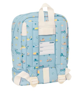 MOCHILA NEVERA GUARDERIA SAFTA PREESCOLAR "GRUAS" 2