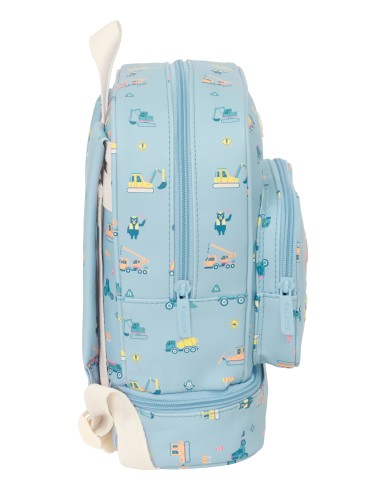 MOCHILA NEVERA GUARDERIA SAFTA PREESCOLAR "GRUAS"