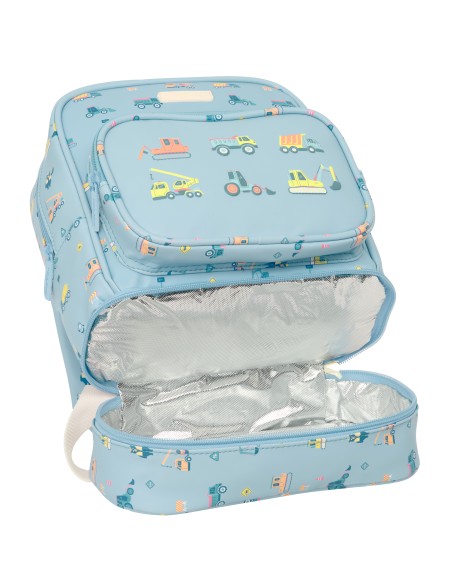 MOCHILA NEVERA GUARDERIA SAFTA PREESCOLAR "GRUAS"