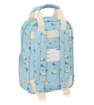 MOCHILA INFANTIL CON ASAS SAFTA PREESCOLAR "GRUAS" 2