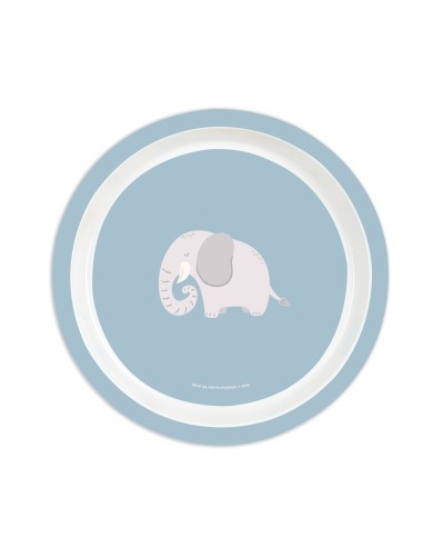 SET DE PLATOS, CUBIERTOS Y VASO SAFTA PREESCOLAR "ELEFANTE"