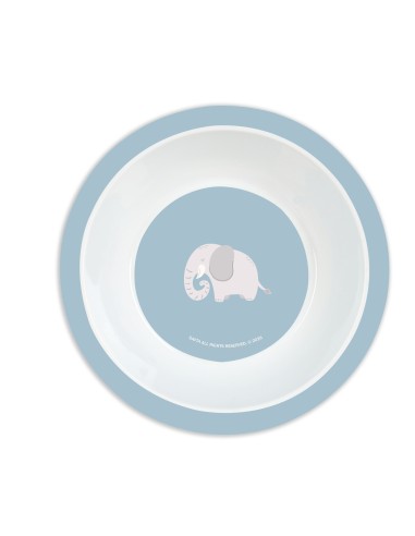 SET DE PLATOS, CUBIERTOS Y VASO SAFTA PREESCOLAR "ELEFANTE"