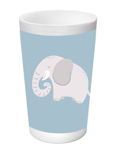 SET DE PLATOS, CUBIERTOS Y VASO SAFTA PREESCOLAR "ELEFANTE"