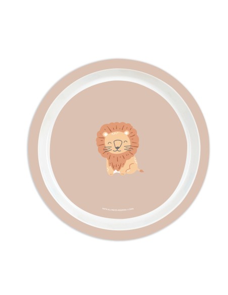 SET DE PLATOS, CUBIERTOS Y VASO SAFTA PREESCOLAR "LEON"