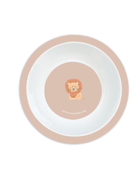 SET DE PLATOS, CUBIERTOS Y VASO SAFTA PREESCOLAR "LEON"