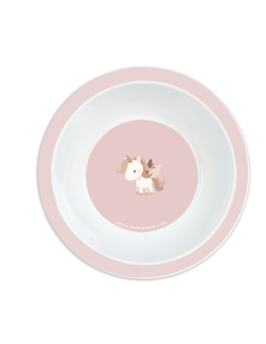 SET DE PLATOS, CUBIERTOS Y VASO SAFTA PREESCOLAR "UNICORNIO"