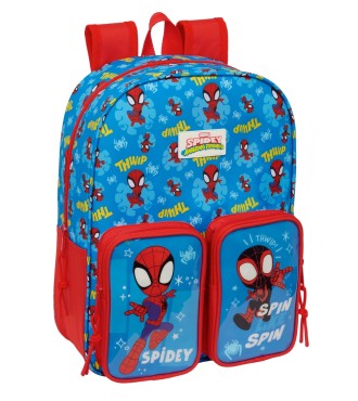 MOCHILA INFANTIL BOLSILLOS ADAPT.CARRO SPIDEY