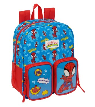 MOCHILA GUARDERIA BOLSILLOS ADAPT.CARRO SPIDEY