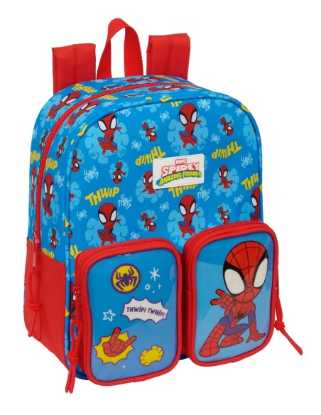 MOCHILA GUARDERIA BOLSILLOS ADAPT.CARRO SPIDEY