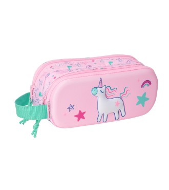 PORTATODO DOBLE 3D SAFTA 3D UNICORNIO