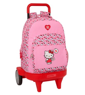 MOCHILA GDE. C/RUEDAS COMPACT EVOL. EXT. HELLO KITTY