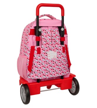 MOCHILA GDE. C/RUEDAS COMPACT EVOL. EXT. HELLO KITTY 2
