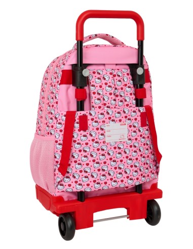 MOCHILA GDE. C/RUEDAS COMPACT EXTRAIBLE HELLO KITTY