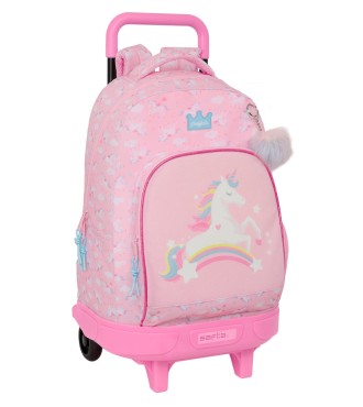 MOCHILA GDE. C/RUEDAS COMPACT EXTRAIBLE GLOWLAB KIDS