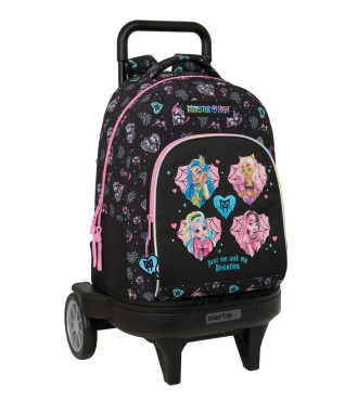 MOCHILA GDE. C/RUEDAS COMPACT EVOL. EXT. MONSTER HIGH