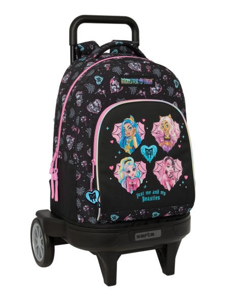 MOCHILA GDE. C/RUEDAS COMPACT EVOL. EXT. MONSTER HIGH