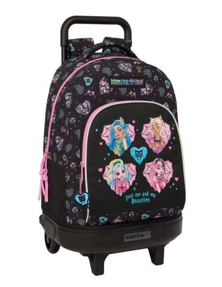 MOCHILA GDE. C/RUEDAS COMPACT EXTRAIBLE MONSTER HIGH