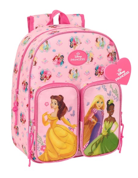 MOCHILA INFANTIL BOLSILLOS ADAPT.CARRO PRINCESAS DISNEY