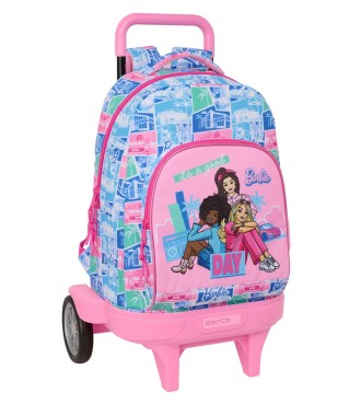 MOCHILA GDE. C/RUEDAS COMPACT EVOL. EXT. BARBIE
