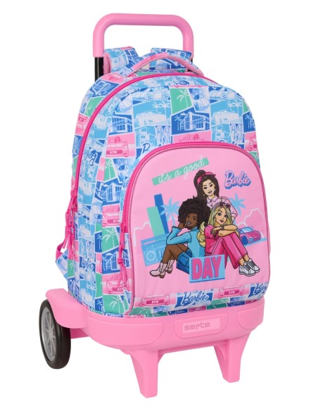 MOCHILA GDE. C/RUEDAS COMPACT EVOL. EXT. BARBIE