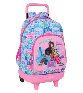 MOCHILA GDE. C/RUEDAS COMPACT EXTRAIBLE BARBIE