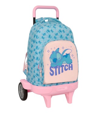 MOCHILA GDE. C/RUEDAS COMPACT EVOL. EXT. STITCH "OHANA"