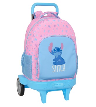 MOCHILA GDE. C/RUEDAS COMPACT EVOL. EXT. STITCH "BRIGHT"