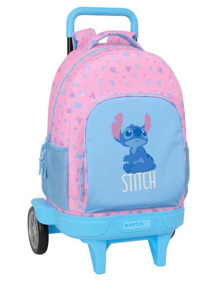 MOCHILA GDE. C/RUEDAS COMPACT EVOL. EXT. STITCH "BRIGHT"