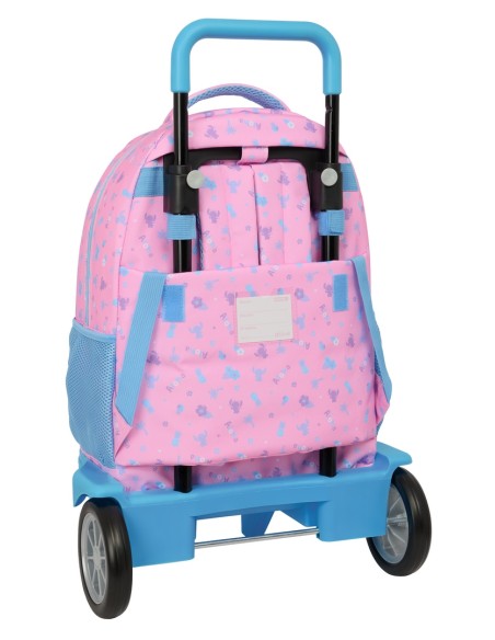 MOCHILA GDE. C/RUEDAS COMPACT EVOL. EXT. STITCH "BRIGHT"