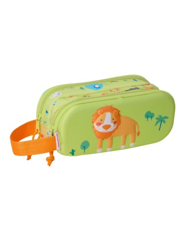 PORTATODO DOBLE 3D SAFTA 3D LEON Portatodo Estuche | Fraber