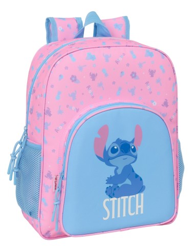 MOCHILA JUNIOR ADAPT.CARRO STITCH "BRIGHT"