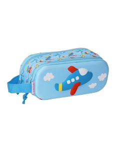 PORTATODO DOBLE 3D SAFTA 3D AVION Portatodo Estuche | Fraber