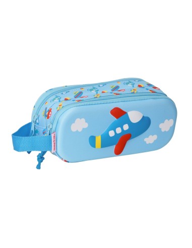 PORTATODO DOBLE 3D SAFTA 3D AVION Portatodo Estuche | Fraber