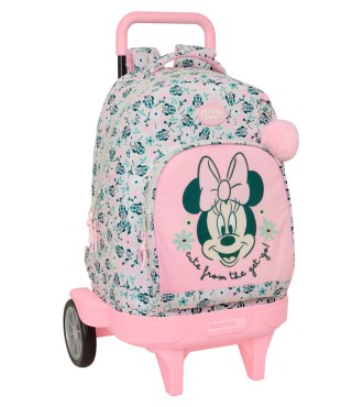 MOCHILA GDE. C/RUEDAS COMPACT EVOL. EXT. MINNIE MOUSE "MINTY"